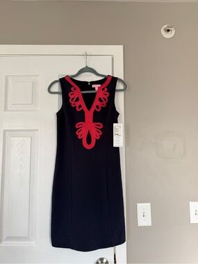 Lilly Pulitzer Embroidered Shift Midi Dress